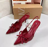 ZARA Cherry Red Slingbacks