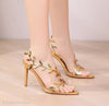 Women's Leaf Gold Sandals