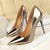 Big Tree Women’s Metallic Heels