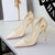 Women's Formal Court Shoes – Beige Stiletto
