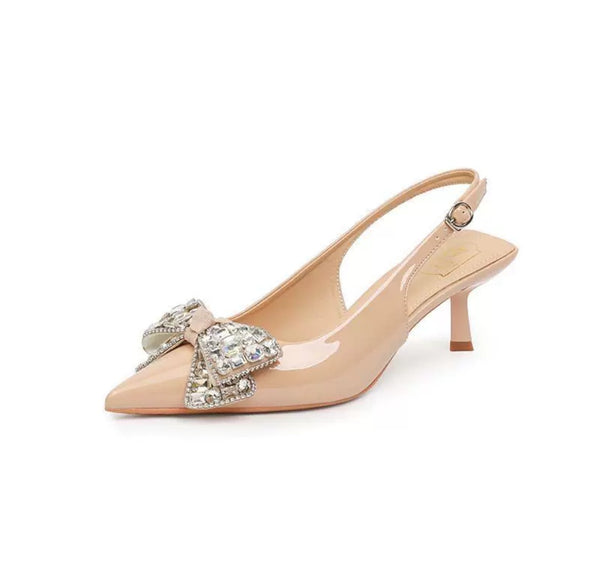 Party Wear Kitten Heels Slingbacks