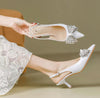 Party Wear Kitten Heels Slingbacks