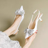 Party Wear Kitten Heels Slingbacks