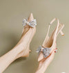 Party Wear Kitten Heels Slingbacks