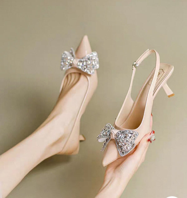 Party Wear Kitten Heels Slingbacks