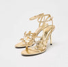 ZARA Gold Open Toe Sandals