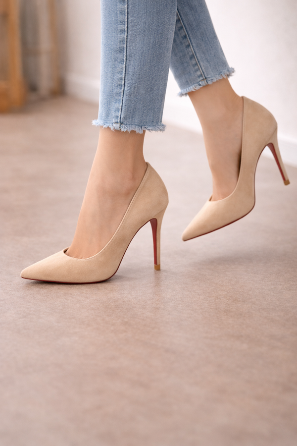 Big Tree Suede Heels For Women